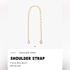 Clare V acrylic shoulder strap for any. Ag with rings or tabs